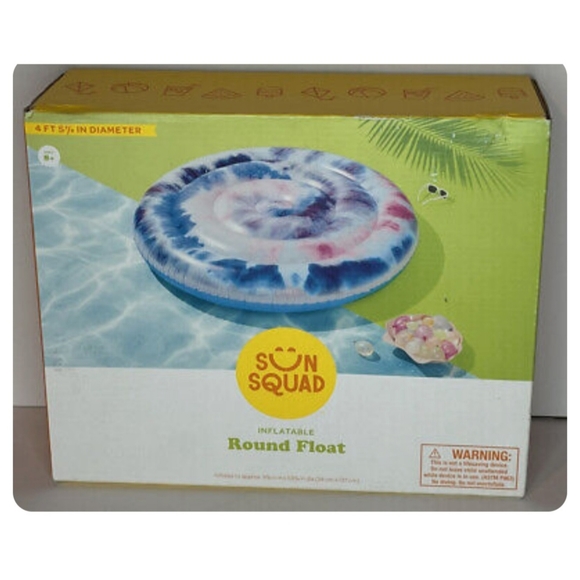 Sun Squad Other - SUN SQUAD TIE DYE Inflatable Round Pool Float 4 ft. 5 7/8 in.
